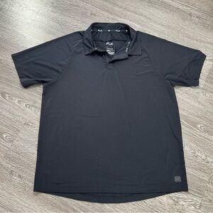 FLX Men’s Black Performance Polo Shirt